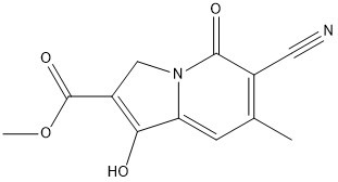 6-氰基-1-羥基-7-甲基-5-氧代-3,5-二氫吲哚嗪-2-羧酸甲酯