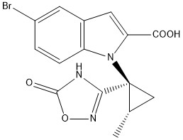 5-溴-1-(1S,2S)-2-甲基-1-[5-氧代-4,5-二氫-1,2,4-噁二唑-3-基)環(huán)丙基]-1H-吲哚-2-甲酸