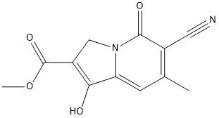 6-氰基-1-羥基-7-甲基-5-氧代-3,5-二氫吲哚嗪-2-羧酸甲酯