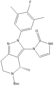 (S)-2-(4-氟-3,5-二甲基苯基)-4-甲基-3-(2-氧代-2,3-二氫-1H-咪唑-1-基)-2,4,6,7-四氫-5H-吡唑并[4,3-C]吡啶-5-羧酸叔丁酯